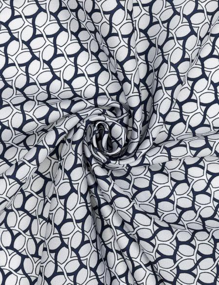 Lacivert Desenli Mendil - 50294607001