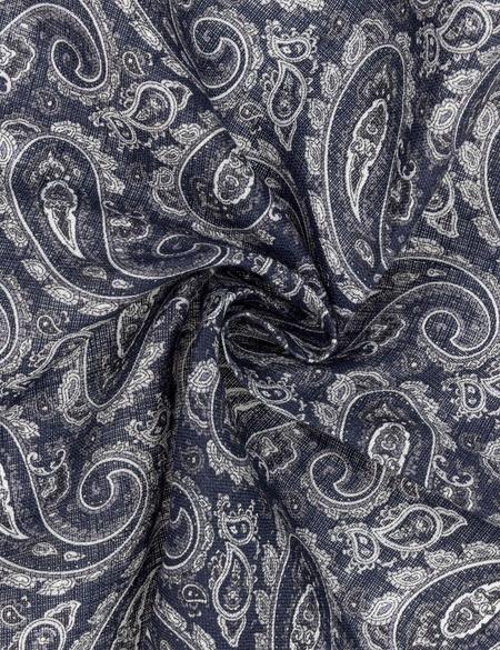 Lacivert Keten Mendil - 50294611001