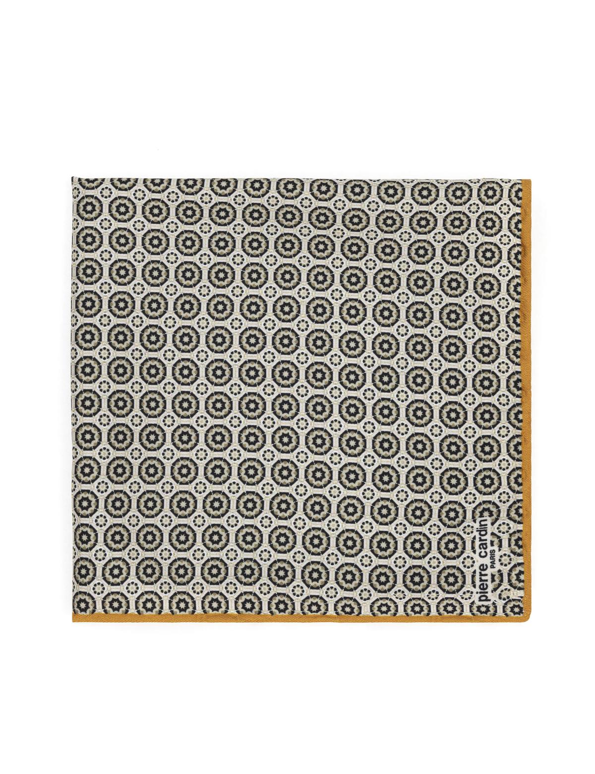 Turuncu Desenli Mendil - 50294616002