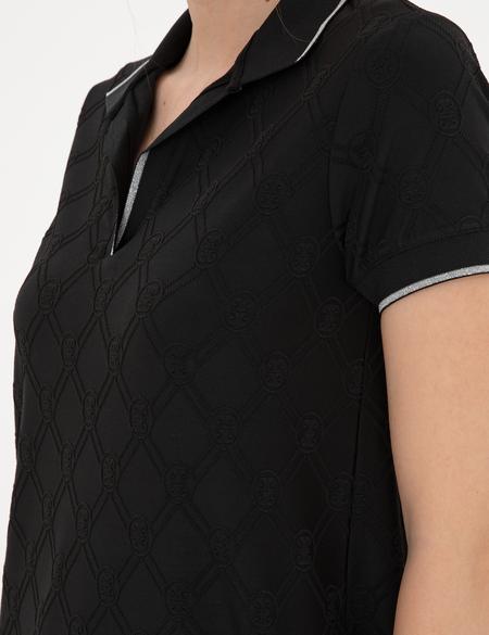 Siyah A Kesim Örme Elbise - 50285693014