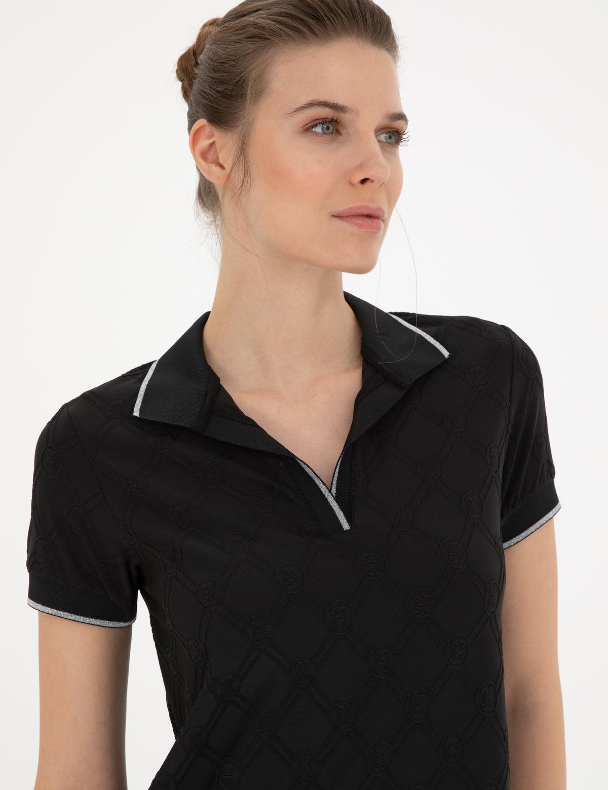 Siyah A Kesim Örme Elbise - 50285693014