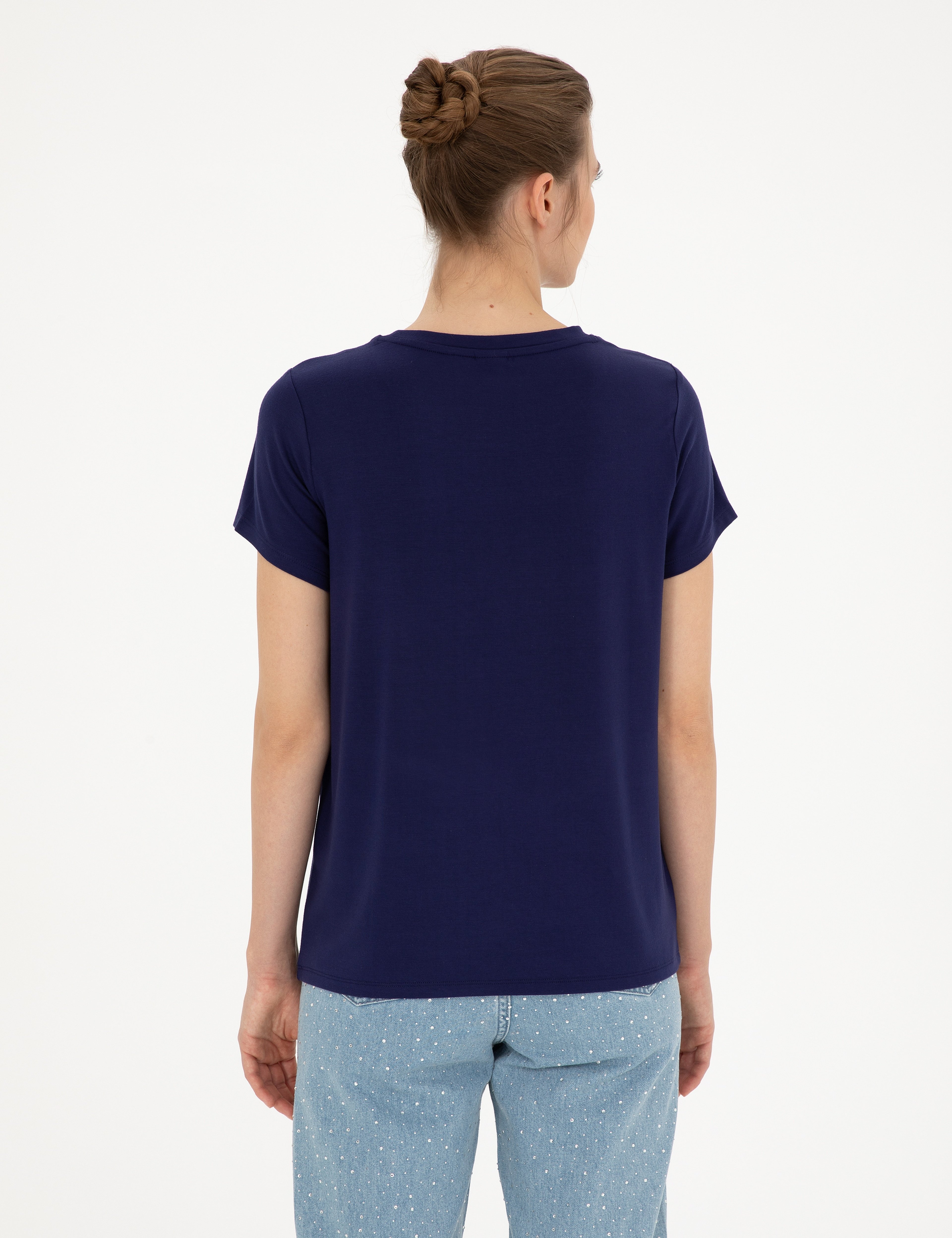 Lacivert Regular Fit Tişört - Image 5