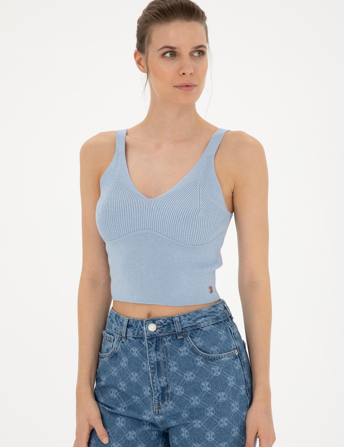 Mavi Crop Top Triko Bluz - 50284799002