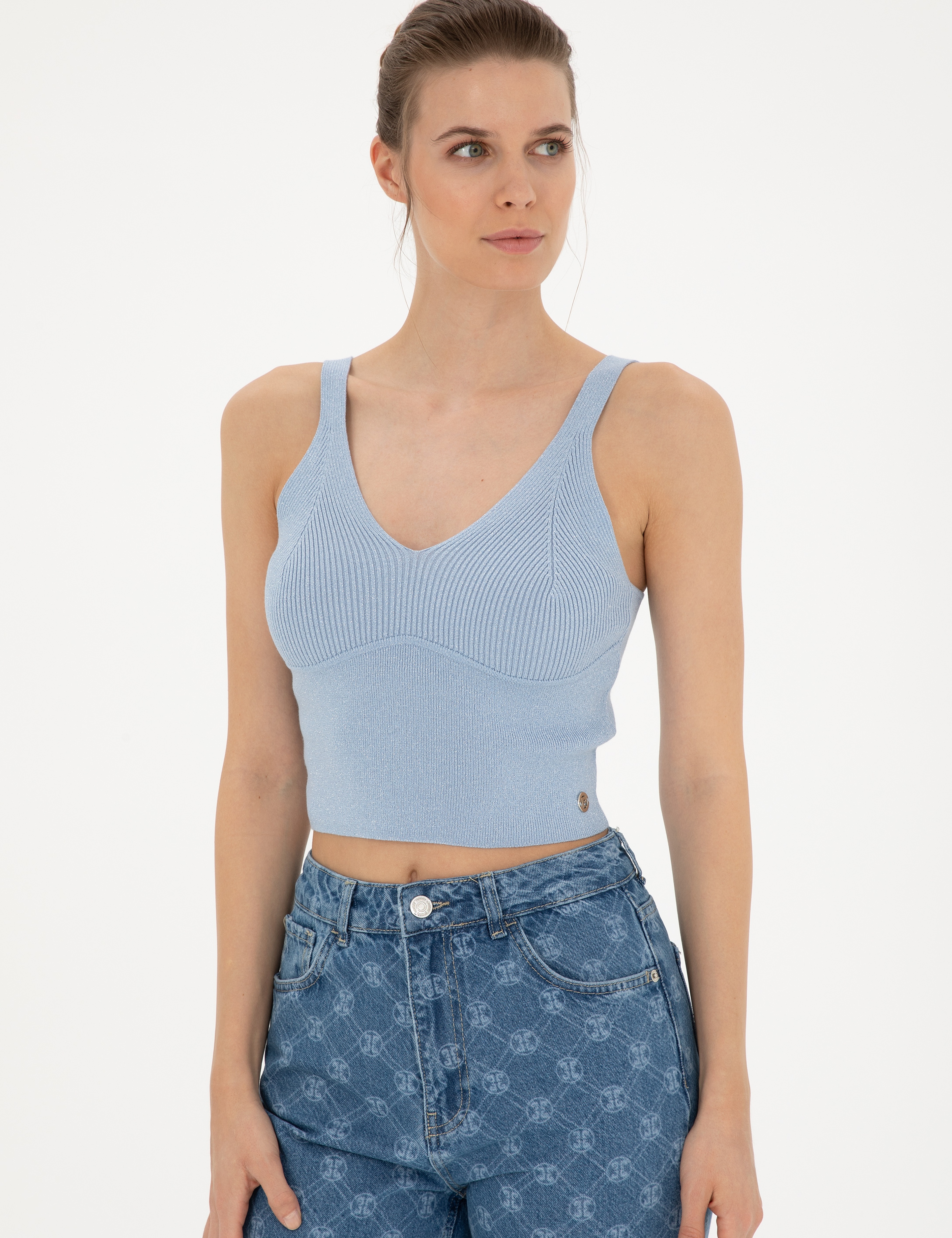 Mavi Crop Top Triko Bluz - Image 3