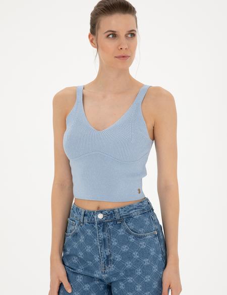 Mavi Crop Top Triko Bluz - 50284799002