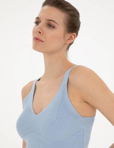 Mavi Crop Top Triko Bluz