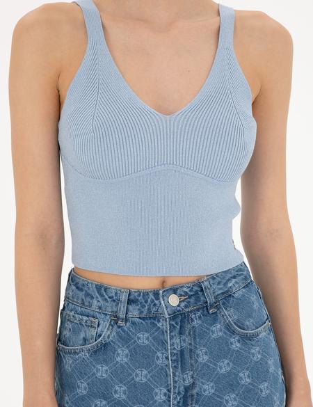 Mavi Crop Top Triko Bluz - 50284799002