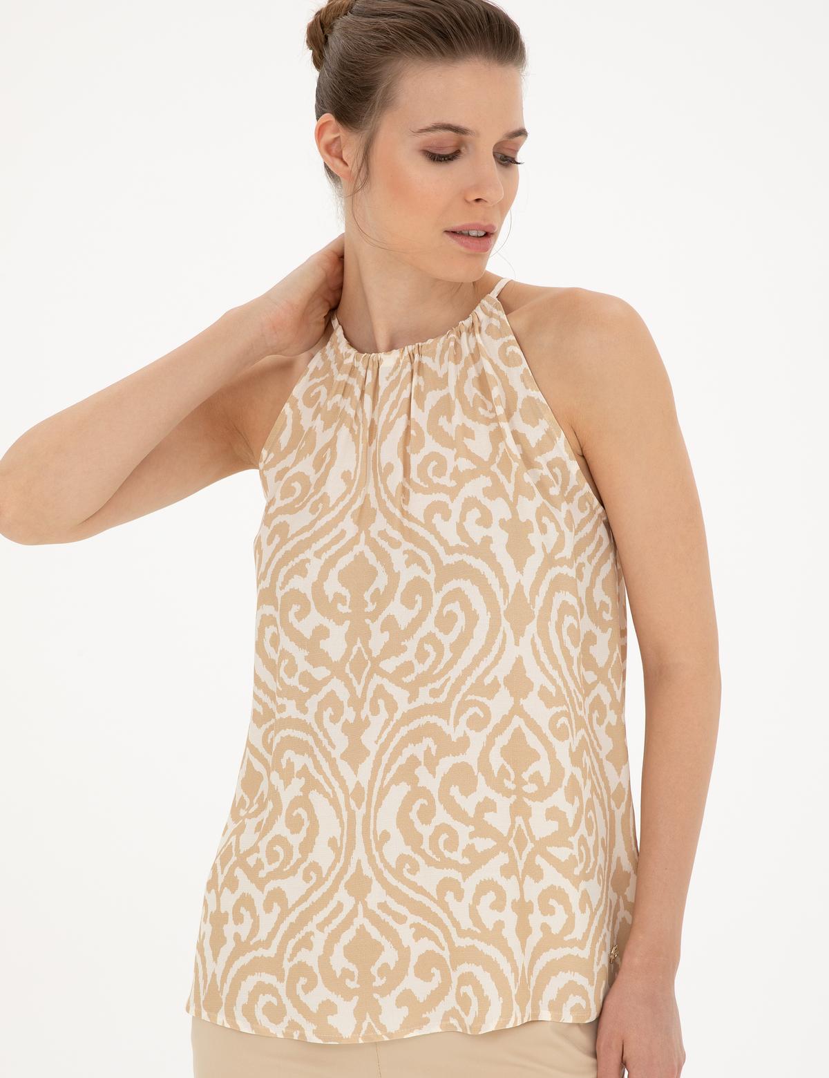 Bej Comfort Fit Bluz - 50287241002