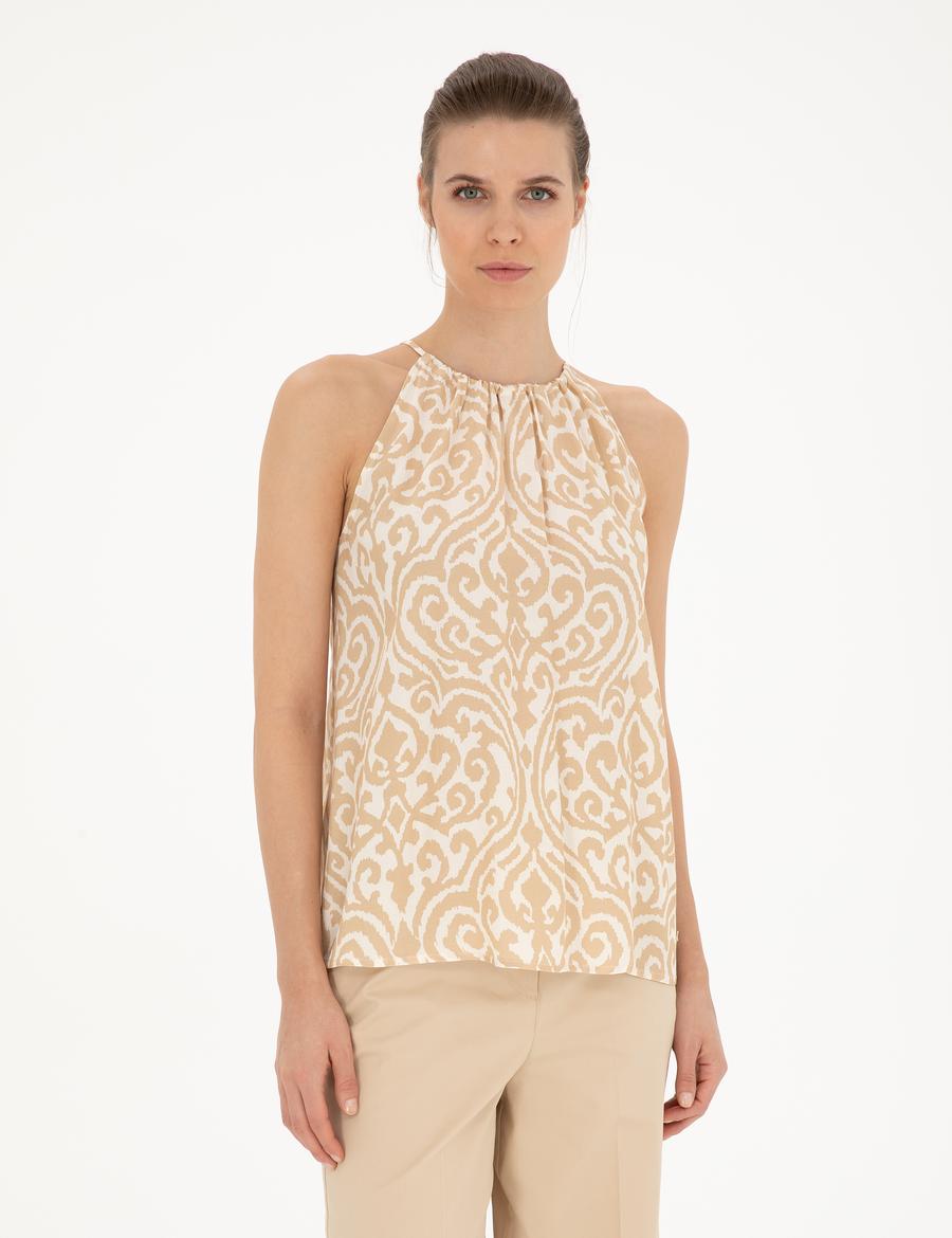 Bej Comfort Fit Bluz