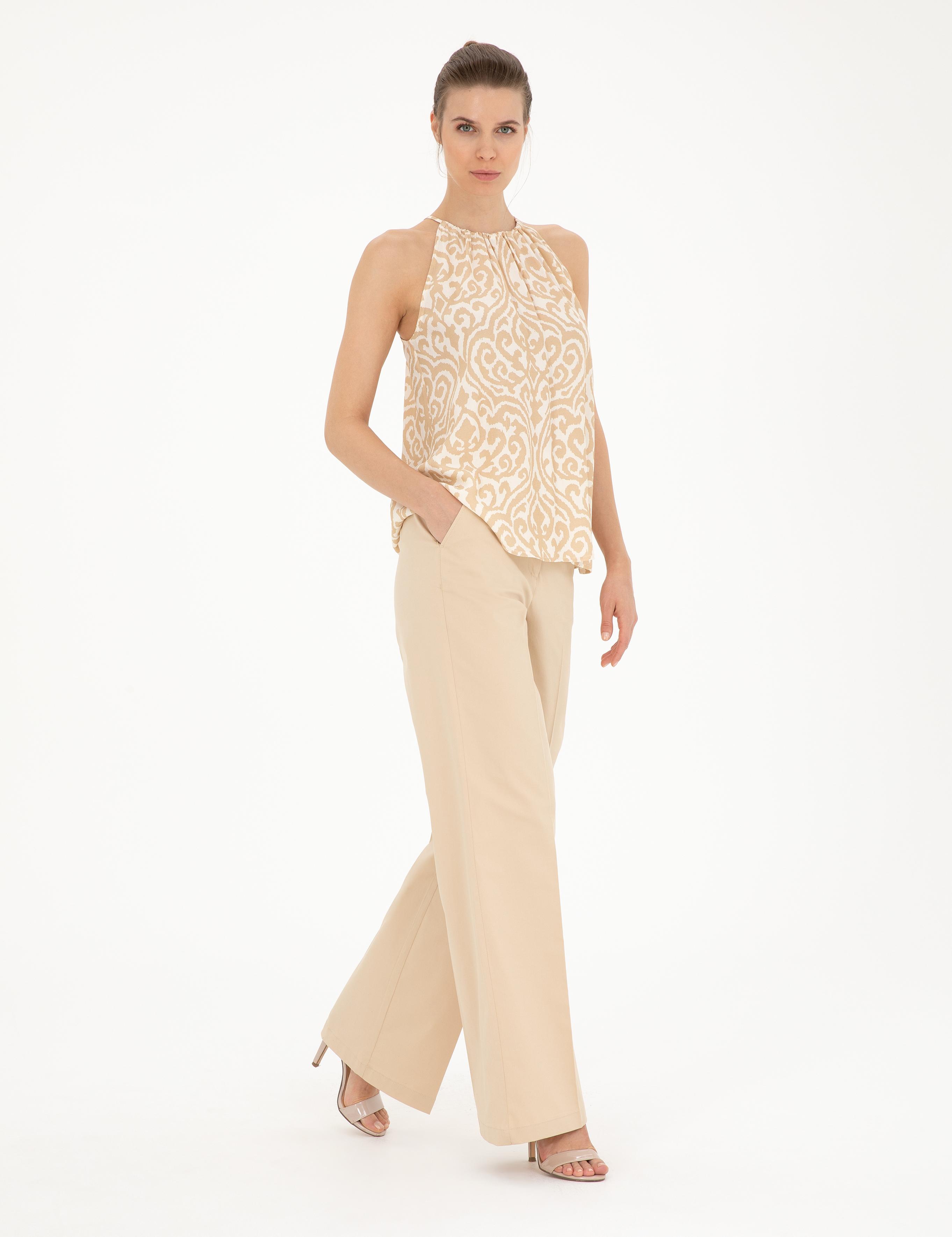 Bej Comfort Fit Bluz