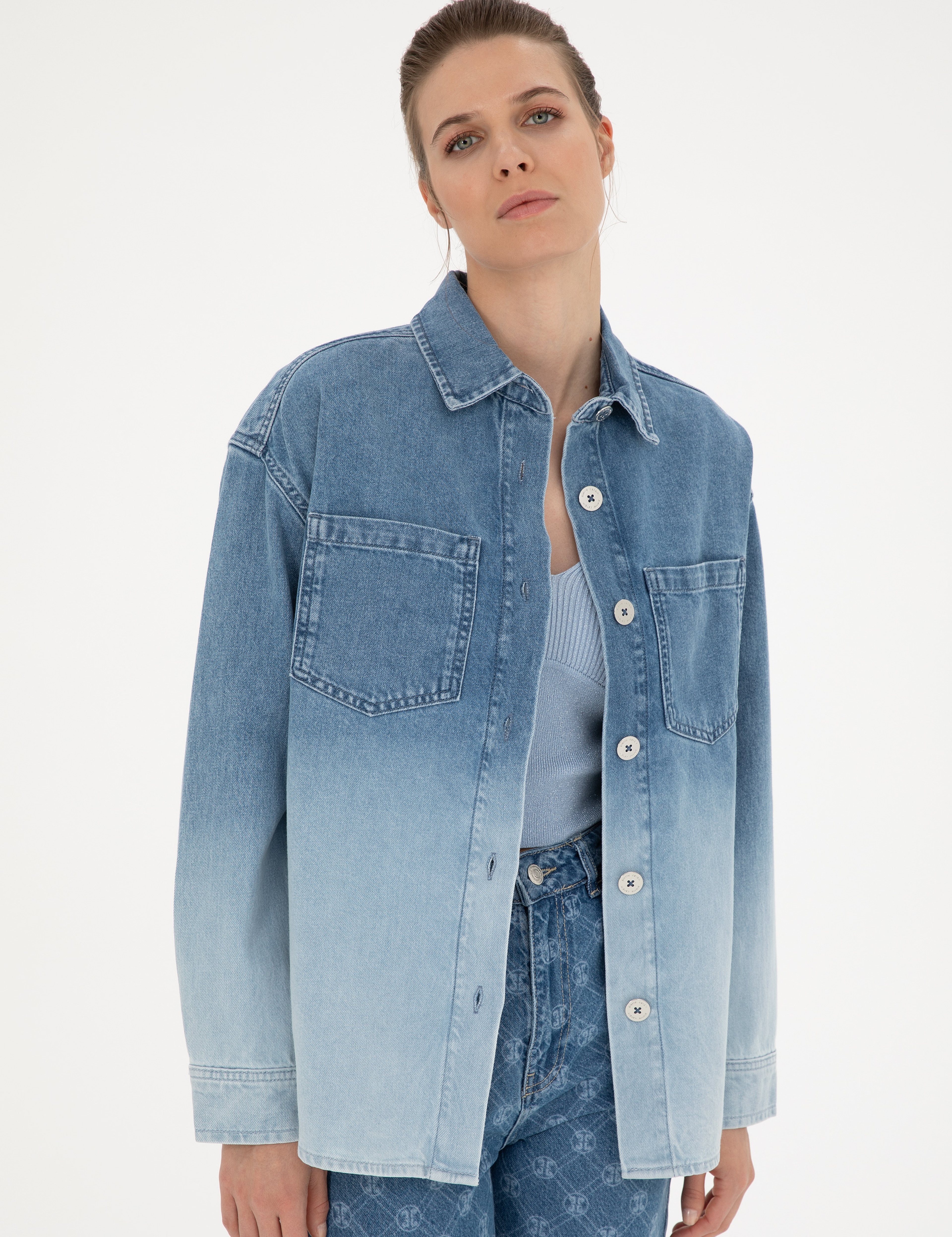Mavi Comfort Fit Jean Ceket - Image 3