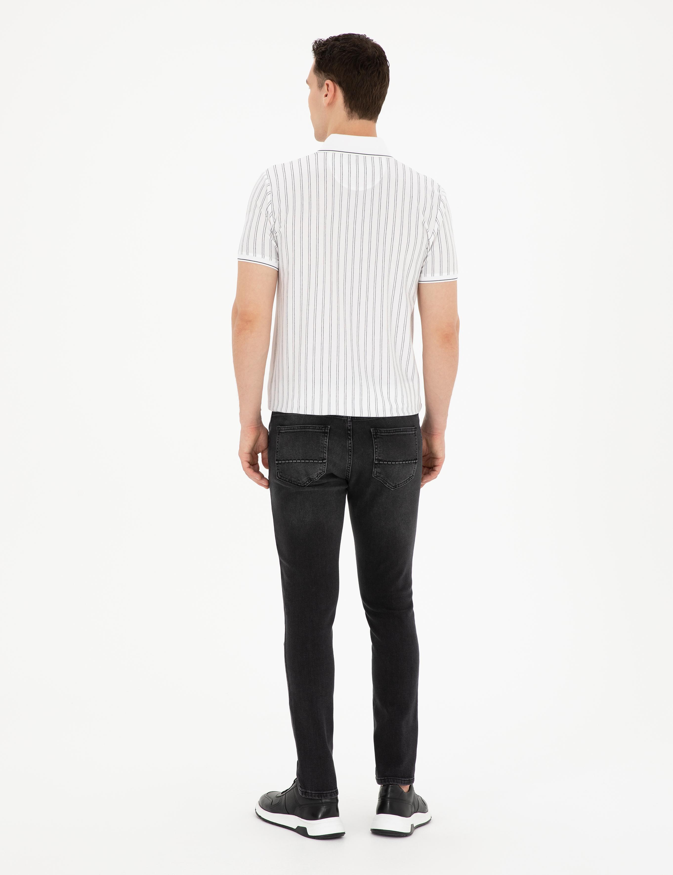 Antrasit Slim Fit Jean Pantolon