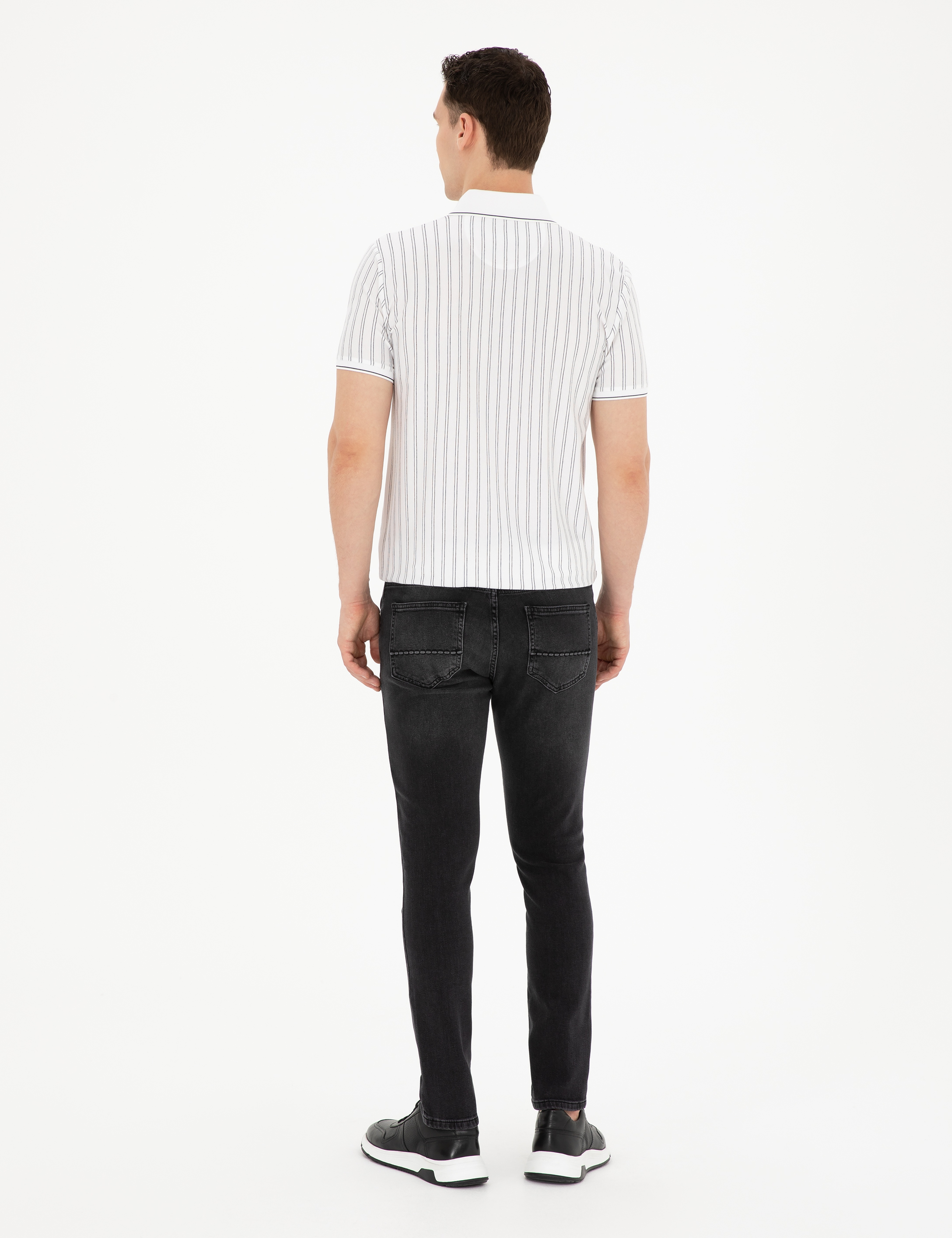 Antrasit Slim Fit Jean Pantolon