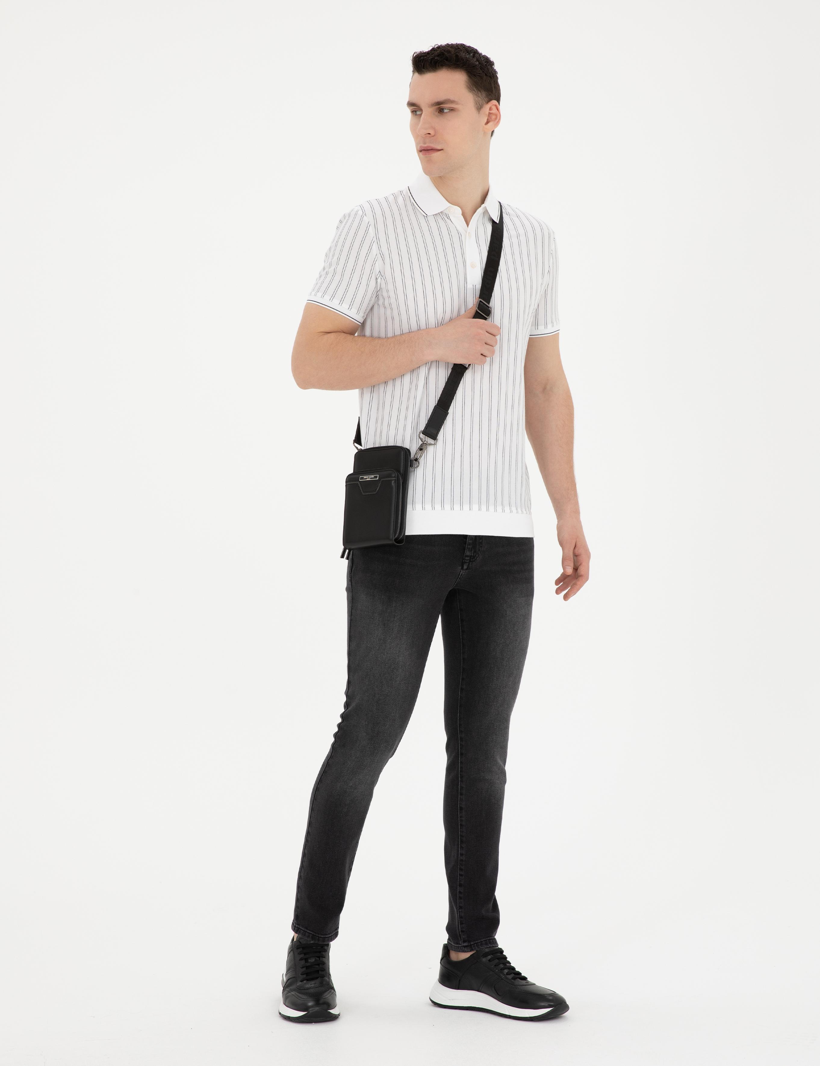 Antrasit Slim Fit Jean Pantolon