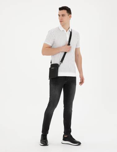 Antrasit Slim Fit Jean Pantolon