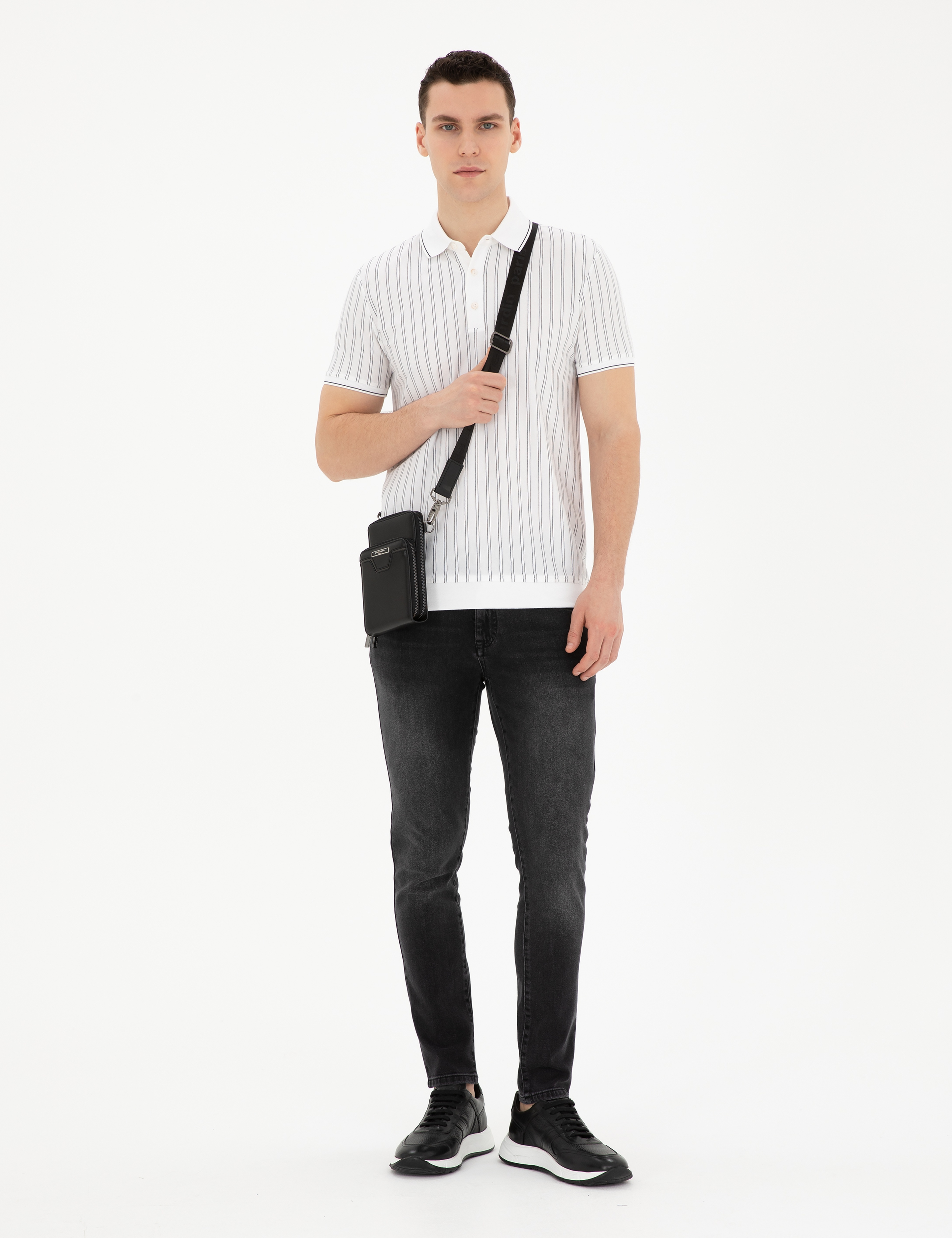 Antrasit Slim Fit Jean Pantolon
