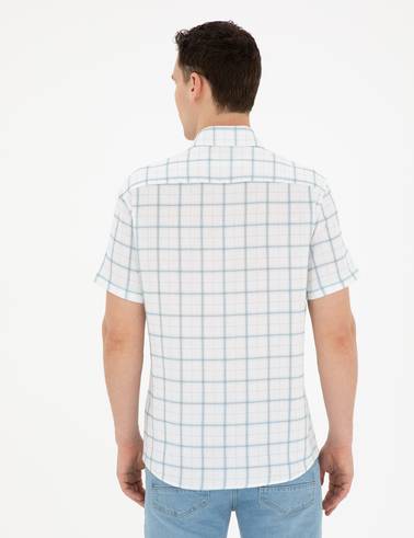 Mavi Regular Fit Kısa Kollu Gömlek