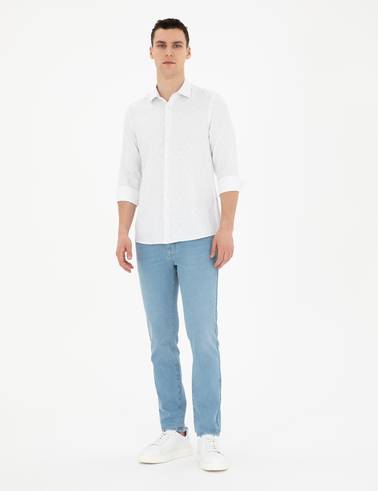 Mavi Regular Fit Kısa Kollu Gömlek