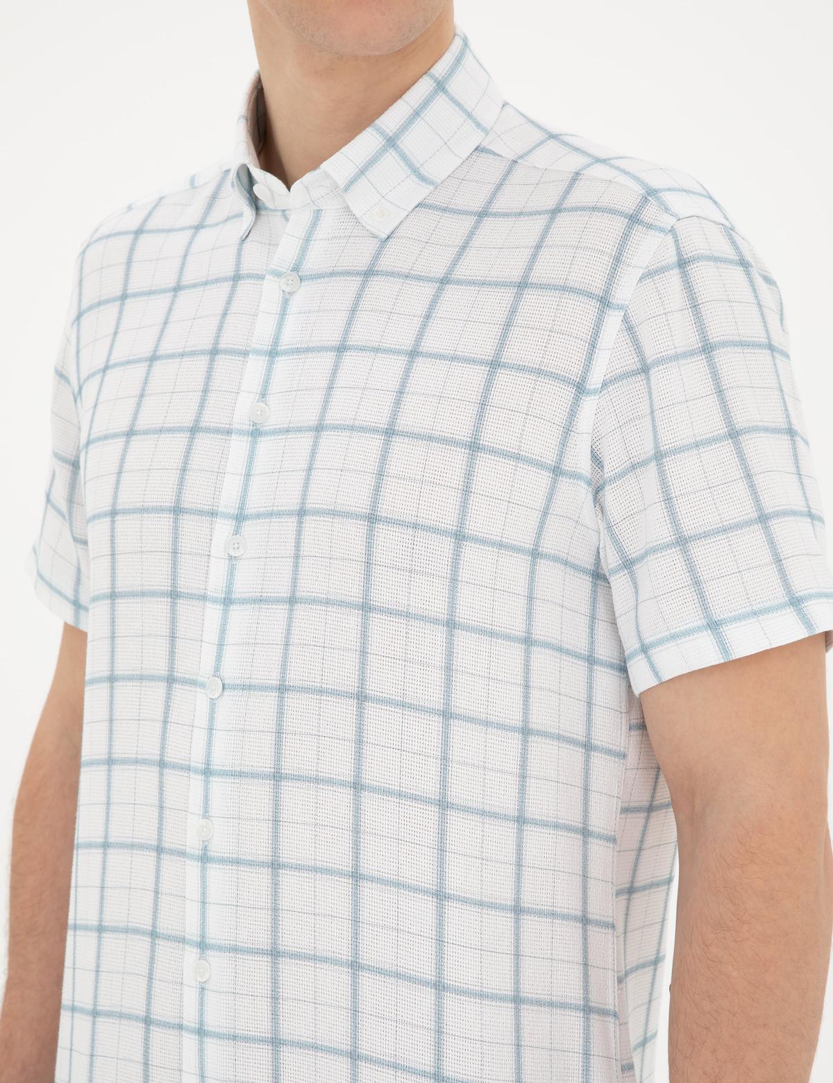 Mavi Regular Fit Kısa Kollu Gömlek - 50288567007