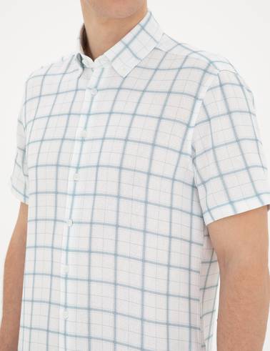 Mavi Regular Fit Kısa Kollu Gömlek