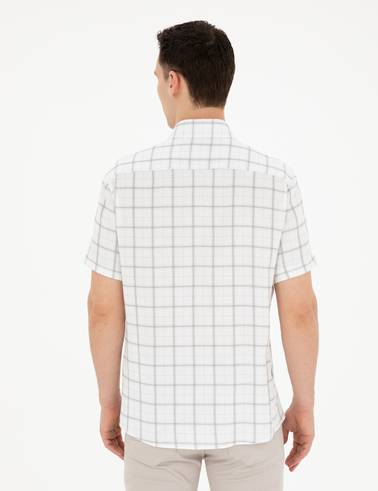 Yeşil Regular Fit Kısa Kollu Gömlek