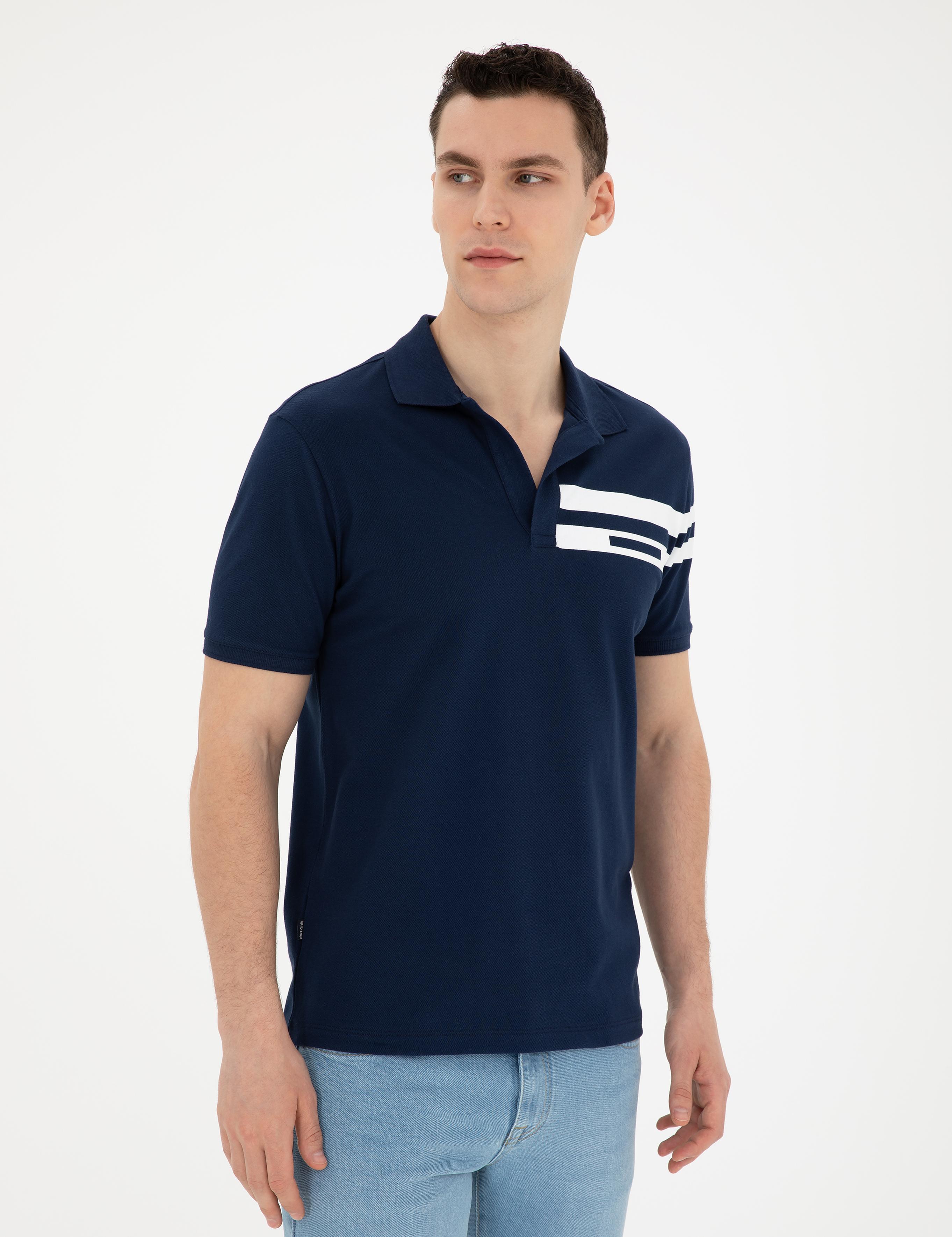 Lacivert Slim Fit Tişört