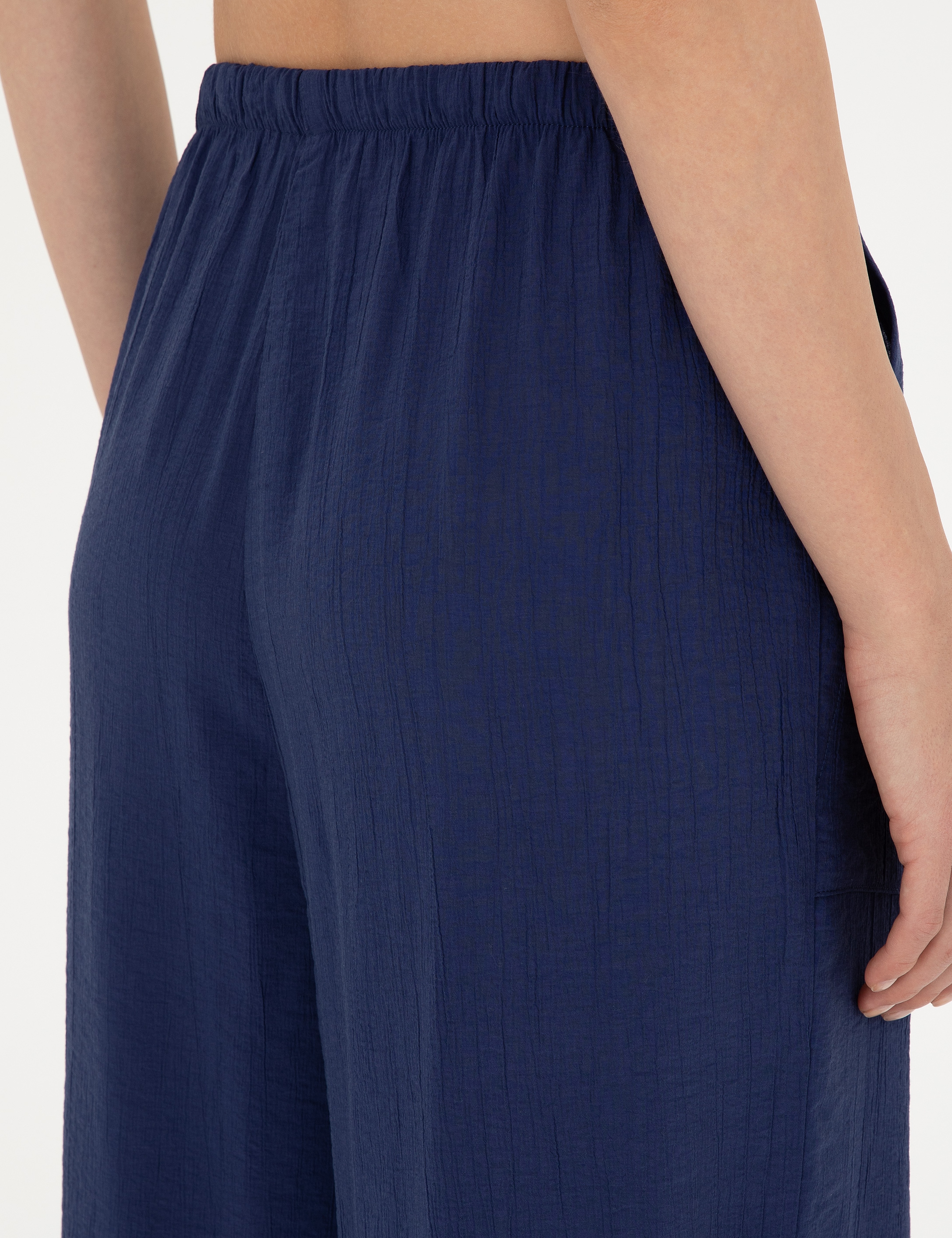 Lacivert Loose Fit Pantolon