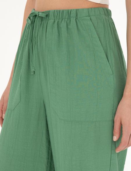 Yeşil Loose Fit Pantolon - 50289784016