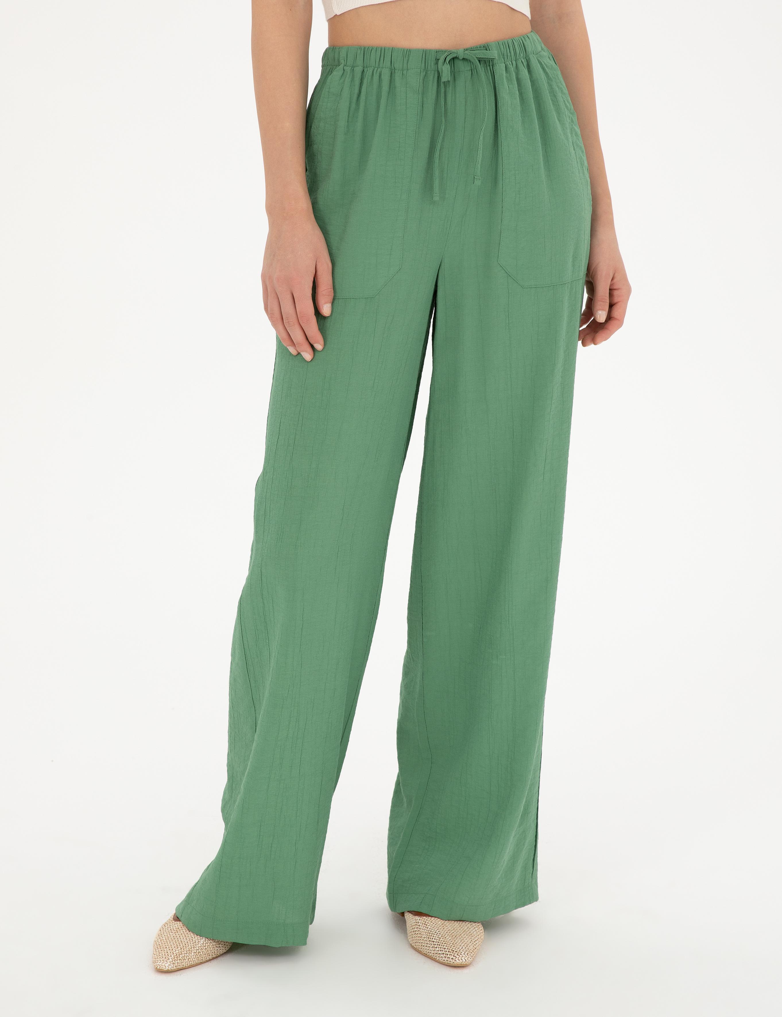 Yeşil Loose Fit Pantolon