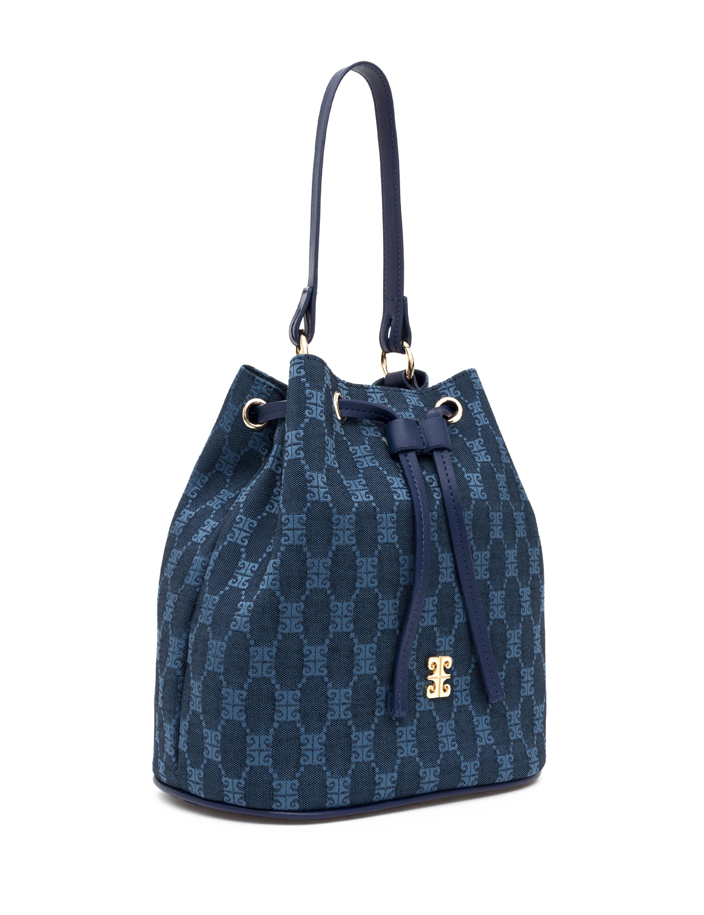 Mavi Büzgülü Çanta