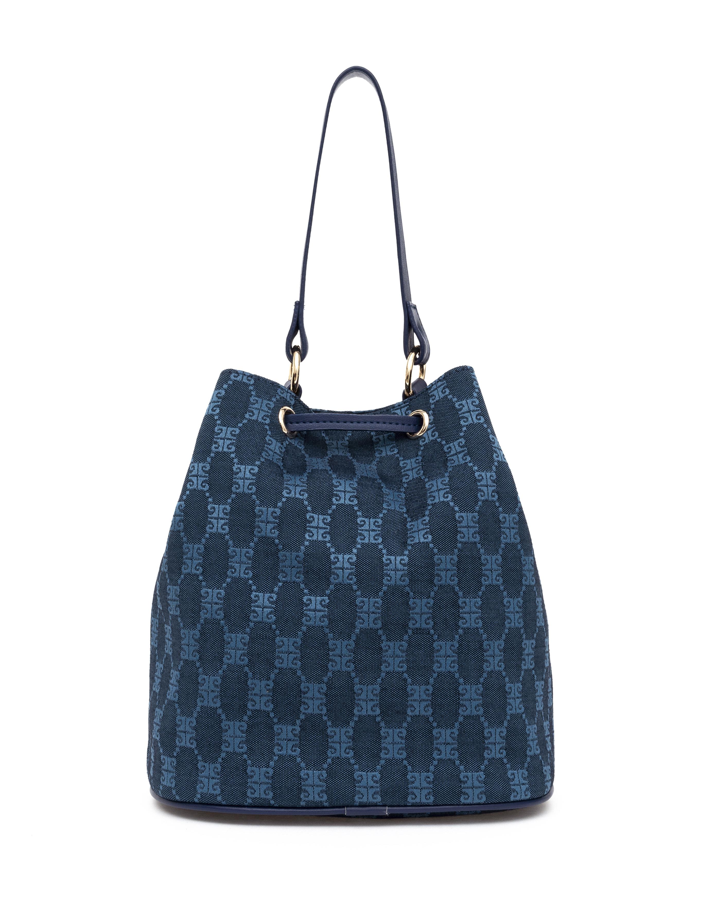 Mavi Büzgülü Çanta