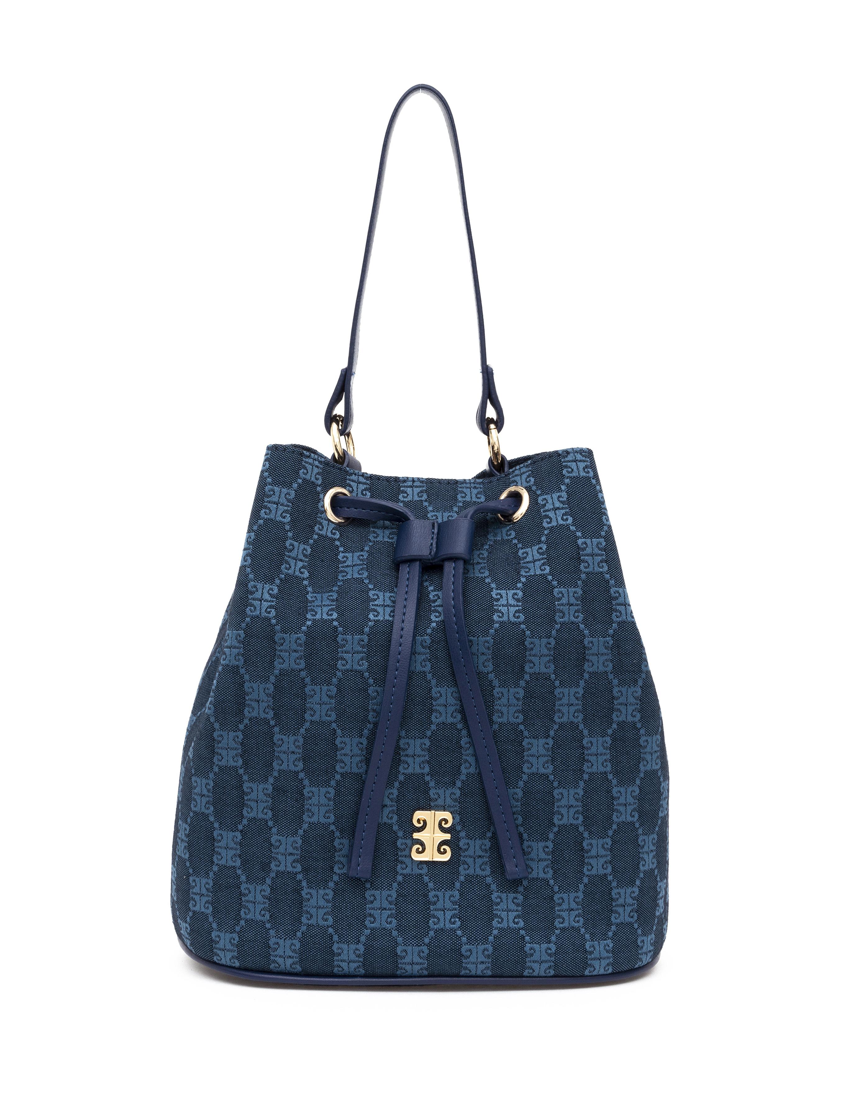 Mavi Büzgülü Çanta