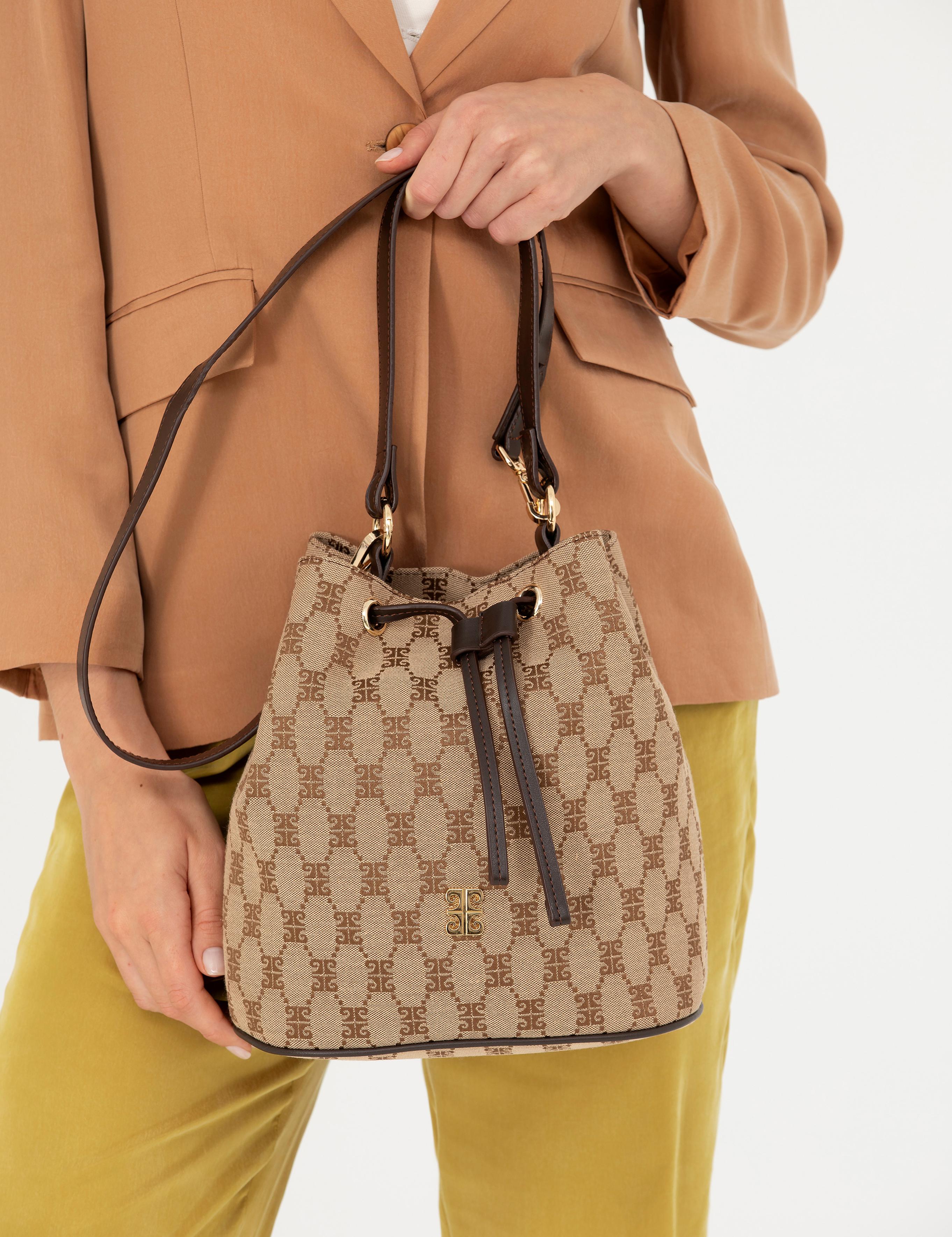 Kahverengi Büzgülü Çanta