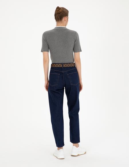 Koyu İndigo Havuç Fit Jean Pantolon - 50245005001