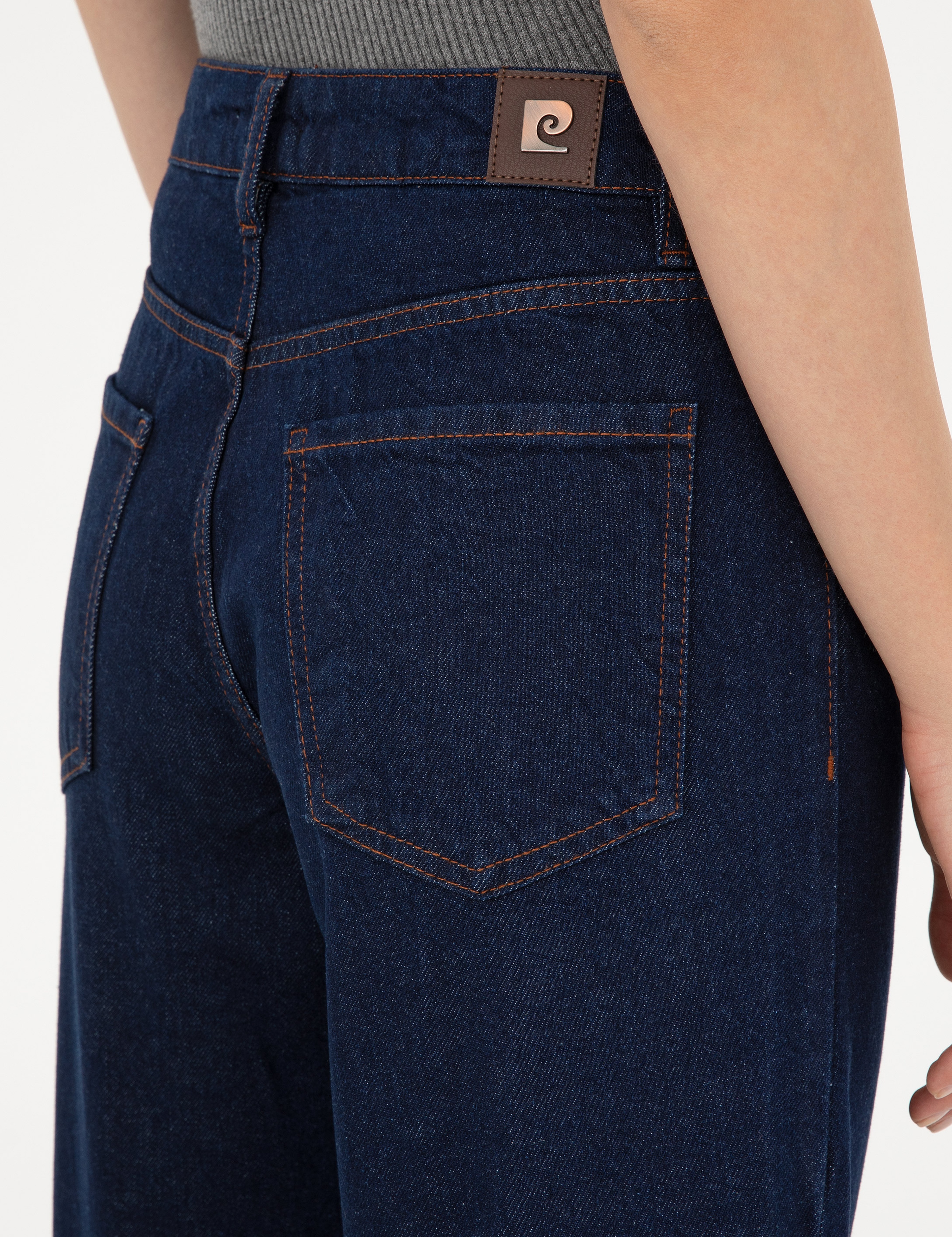 Koyu İndigo Havuç Fit Jean Pantolon - Image 6