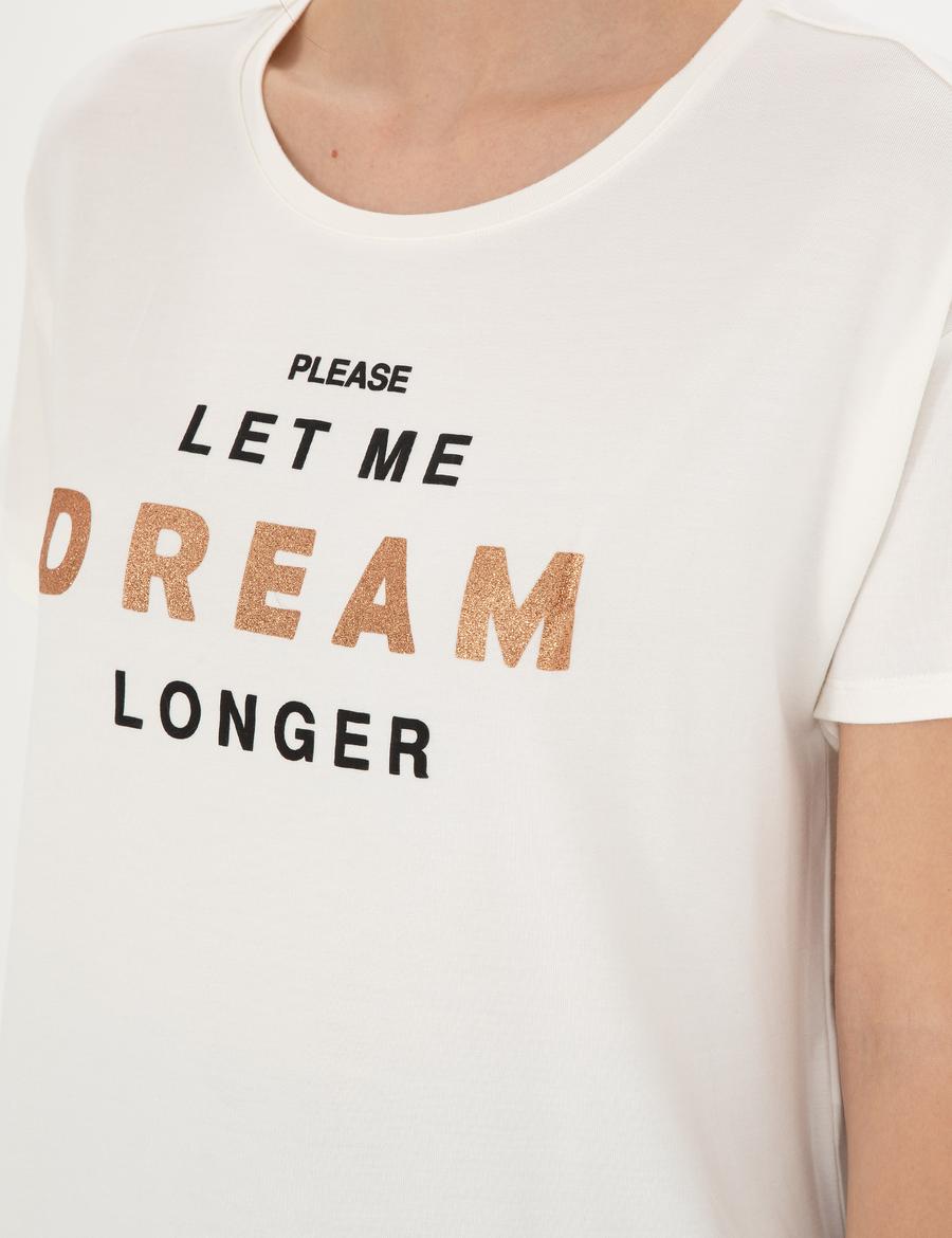 Ekru Comfort Fit Tişört