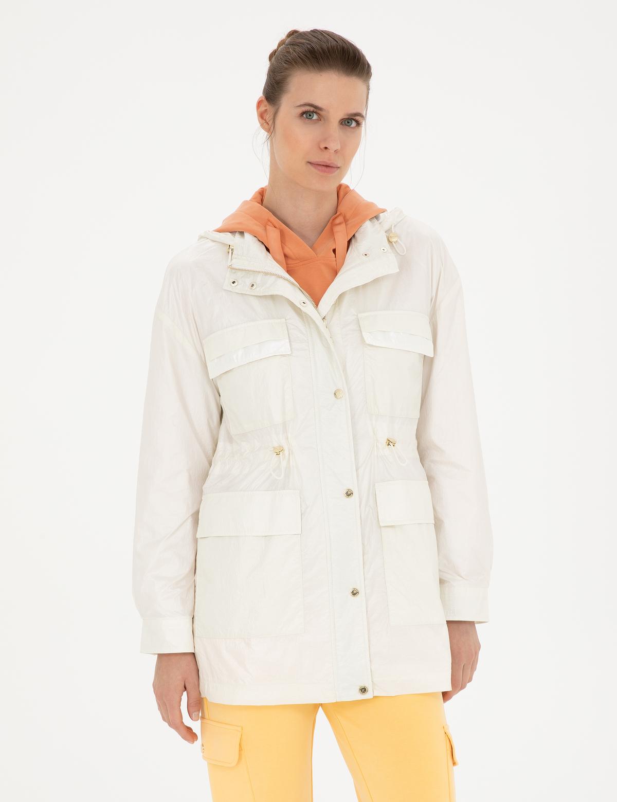 Ekru Comfort Fit Mevsimlik Mont