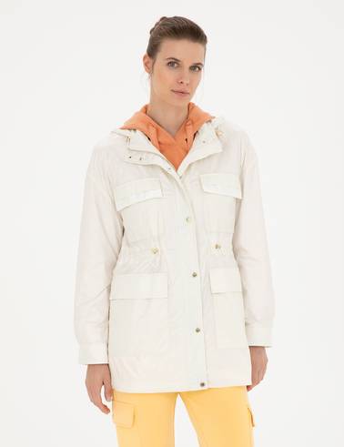 Ekru Comfort Fit Mevsimlik Mont