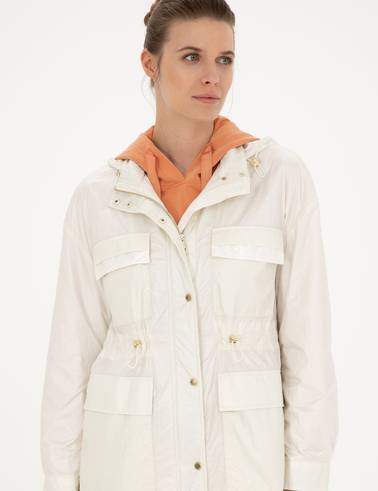 Ekru Comfort Fit Mevsimlik Mont