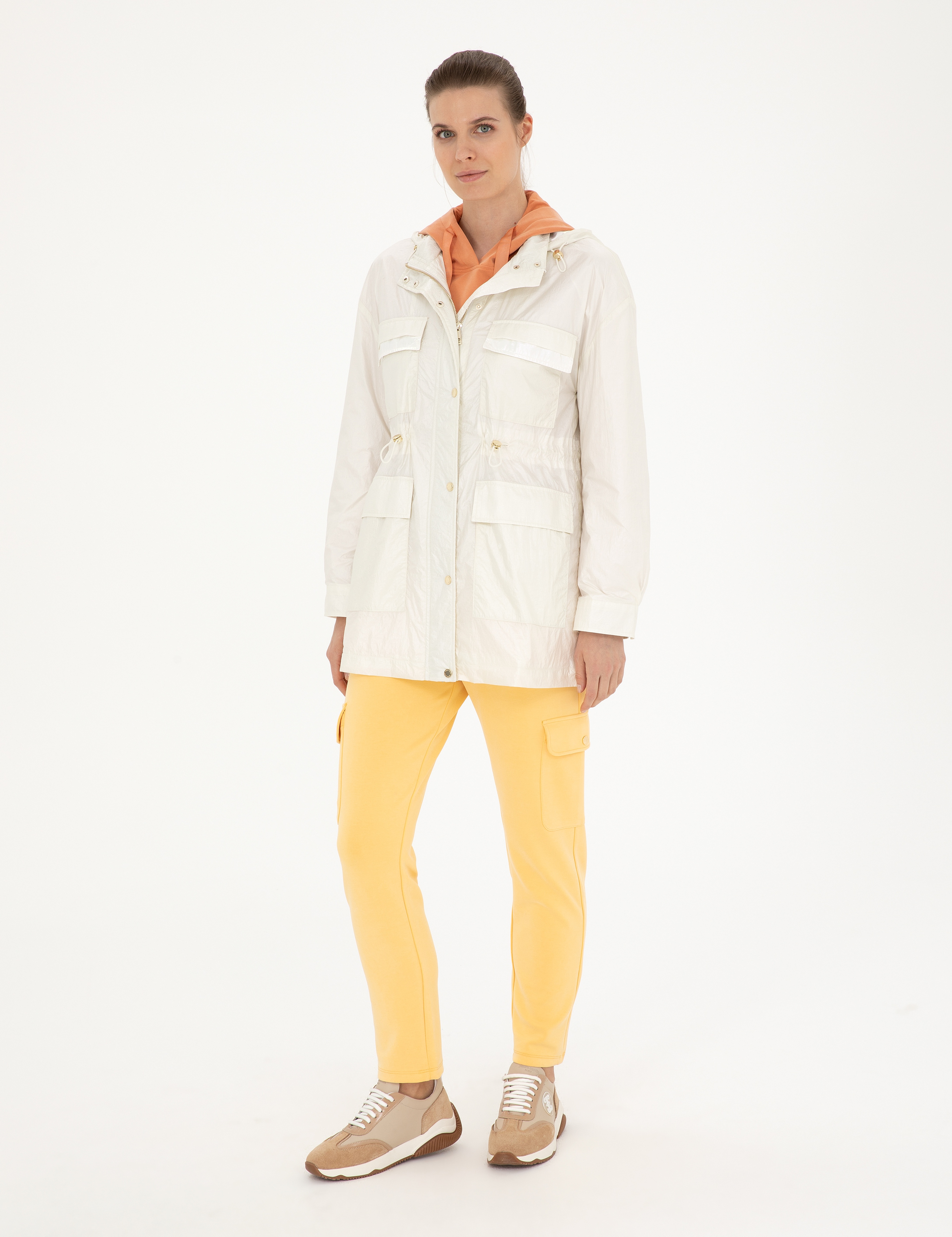 Ekru Comfort Fit Mevsimlik Mont - Image 4