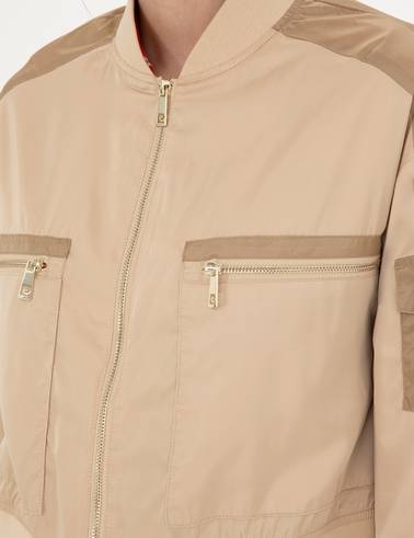 Bej Crop Top Mont