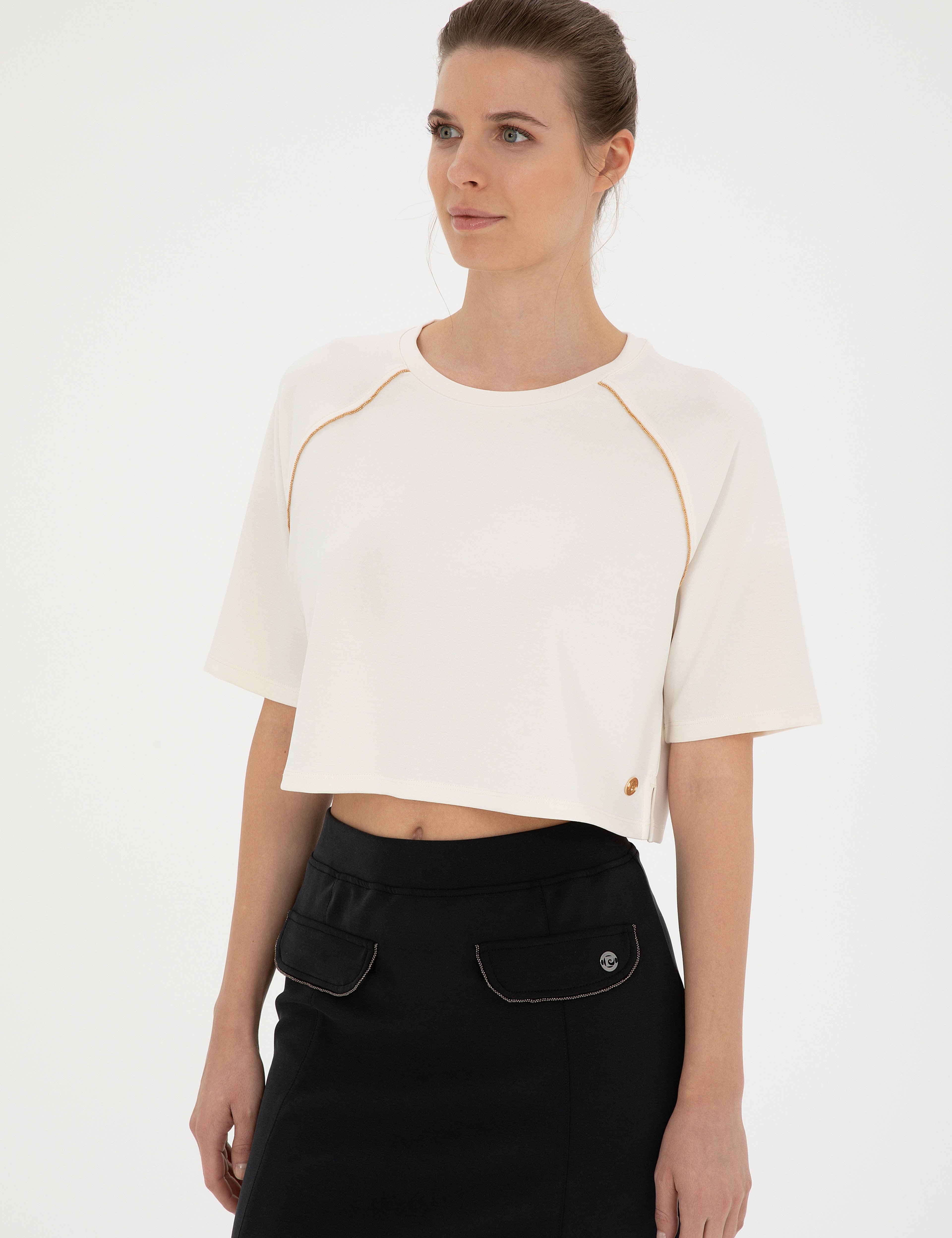 Ekru Comfort Fit Sweatshirt - Image 3