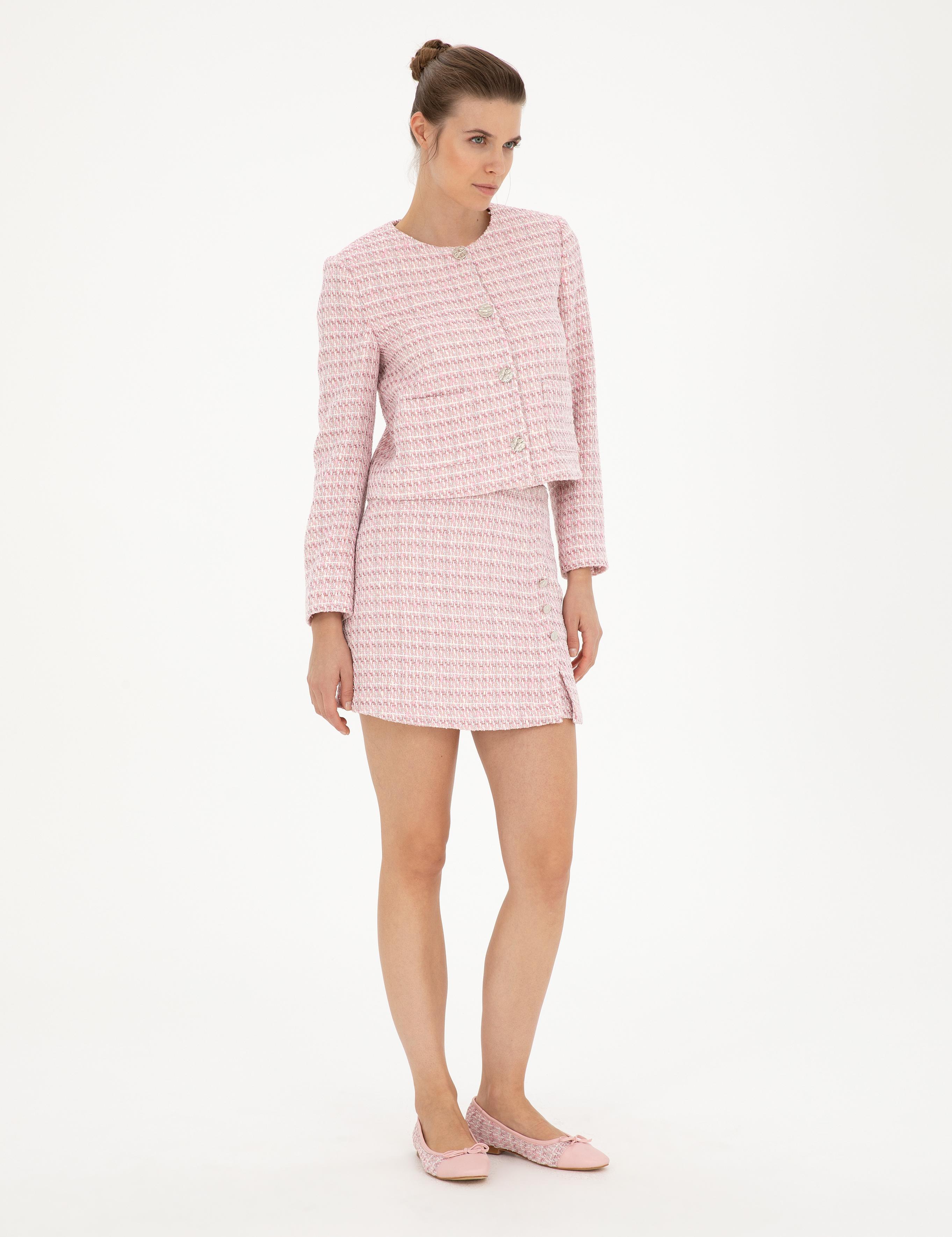 Pembe A Kesim Tüvit Etek