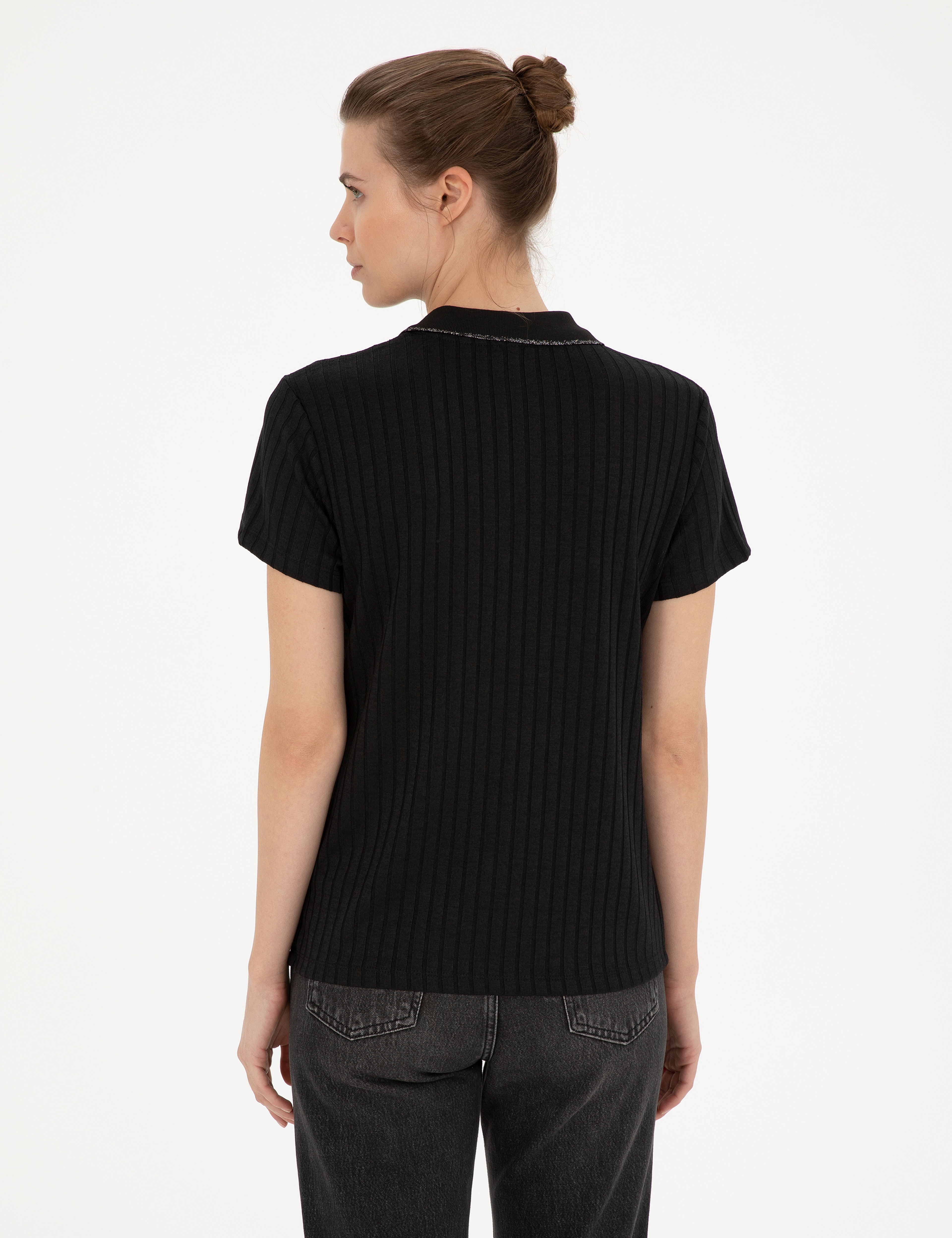 Siyah Slim Fit Triko Tişört