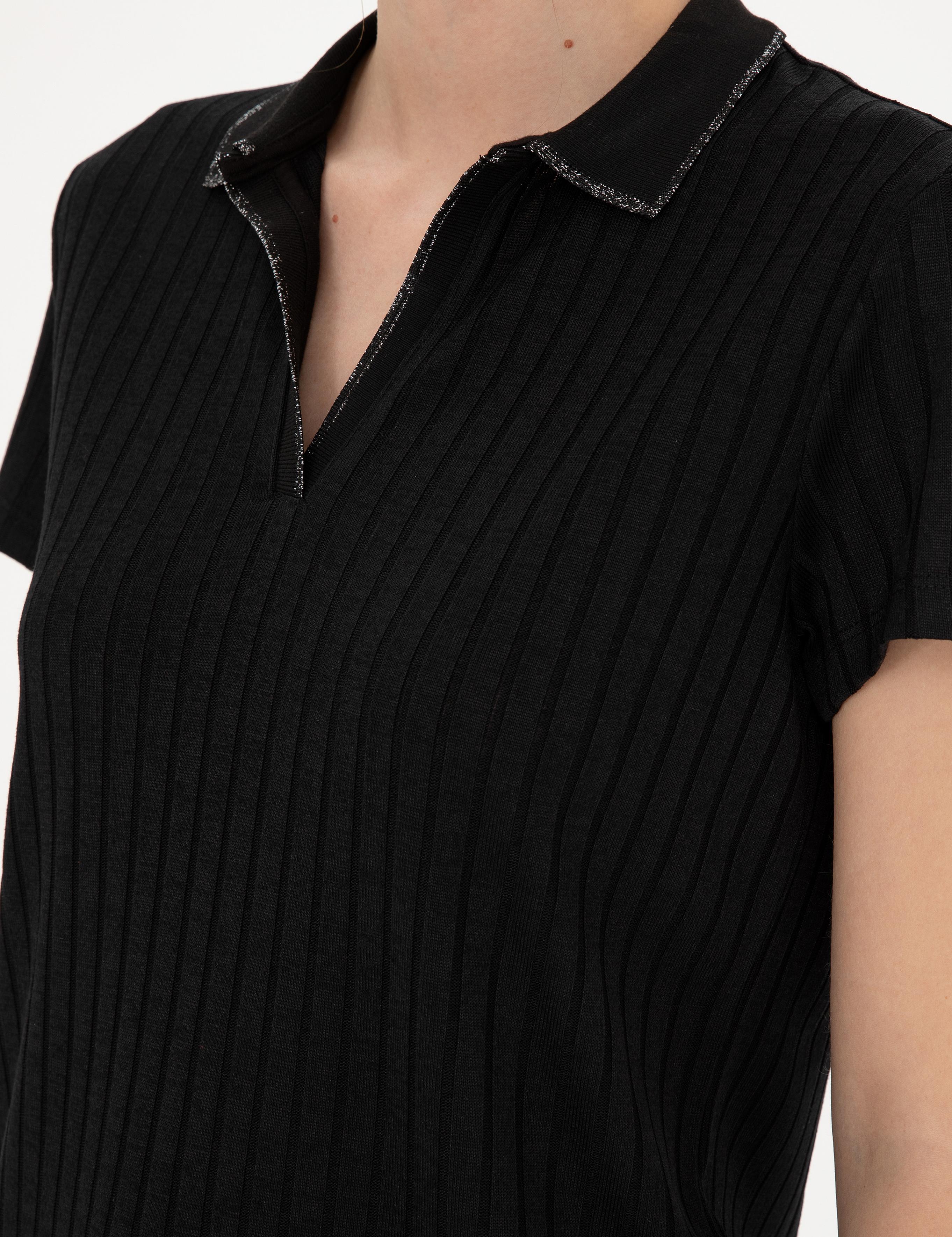 Siyah Slim Fit Triko Tişört