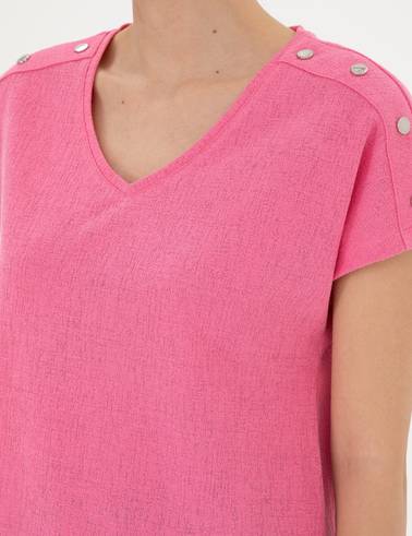 Pembe Regular Fit Tişört