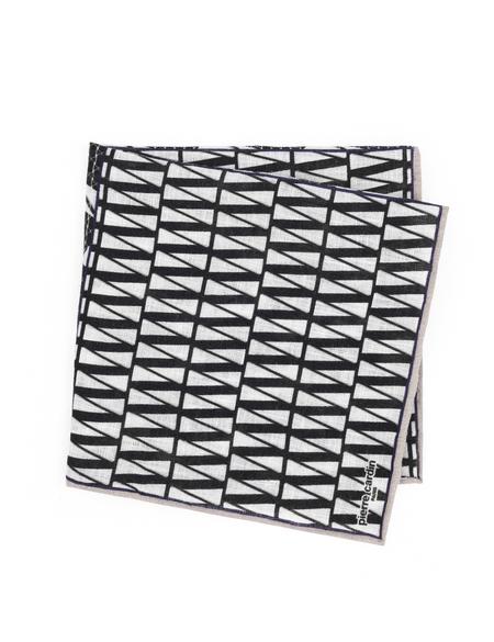 Siyah Keten Mendil - 50294489001