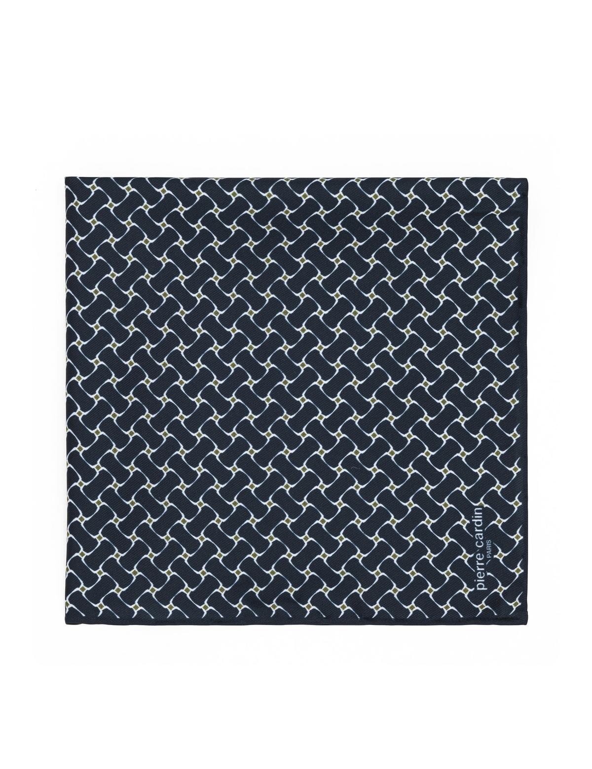 Lacivert Desenli Mendil - 50294581002