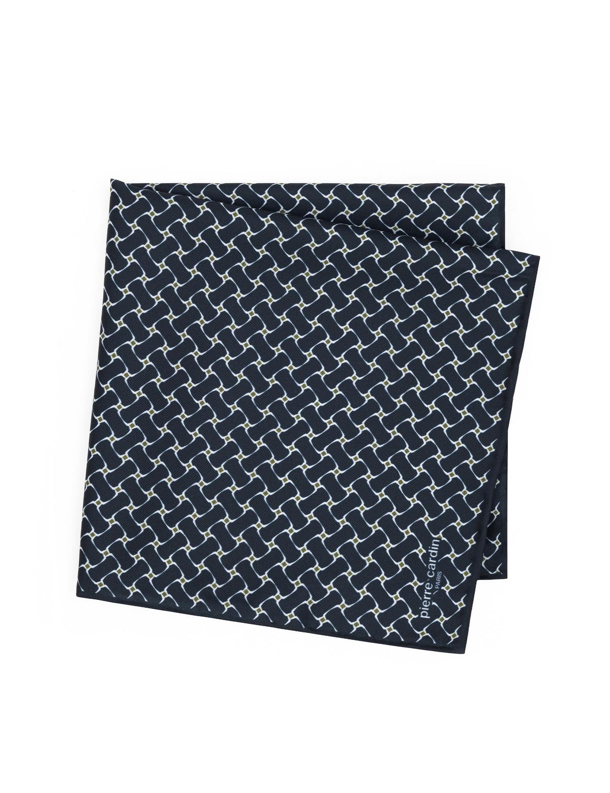 Lacivert Desenli Mendil