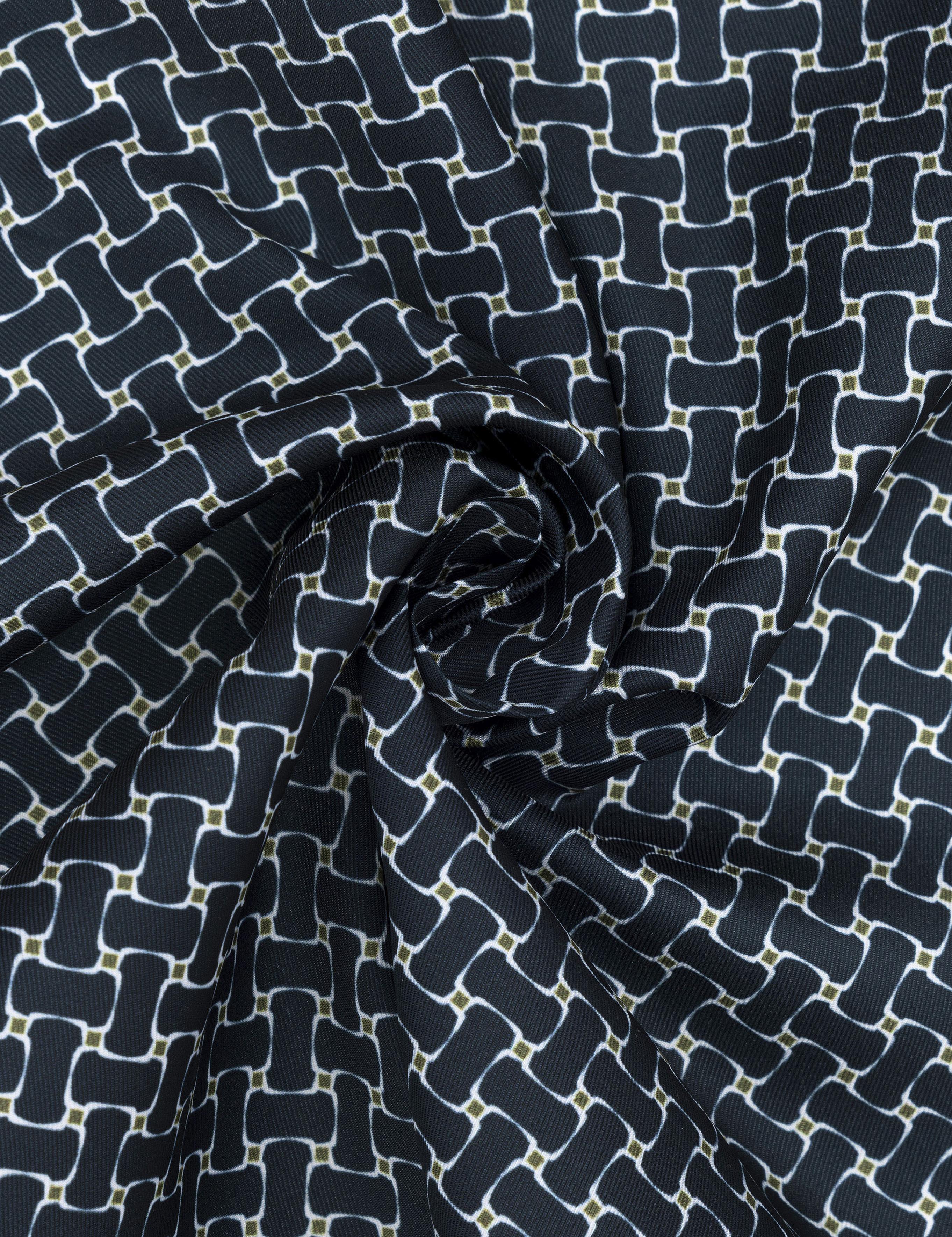 Lacivert Desenli Mendil